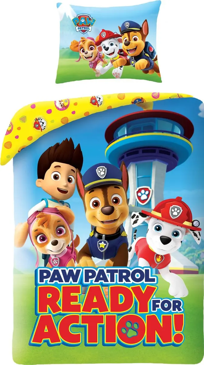 PAW Patrol Dekbedovertrek Ready for Action