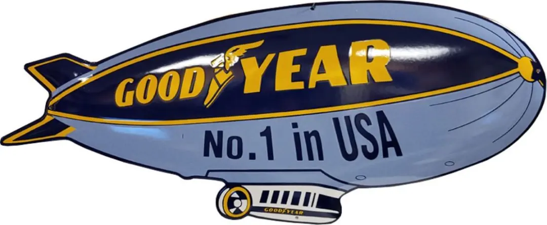 Goodyear No.1 In USA Emaille Bord