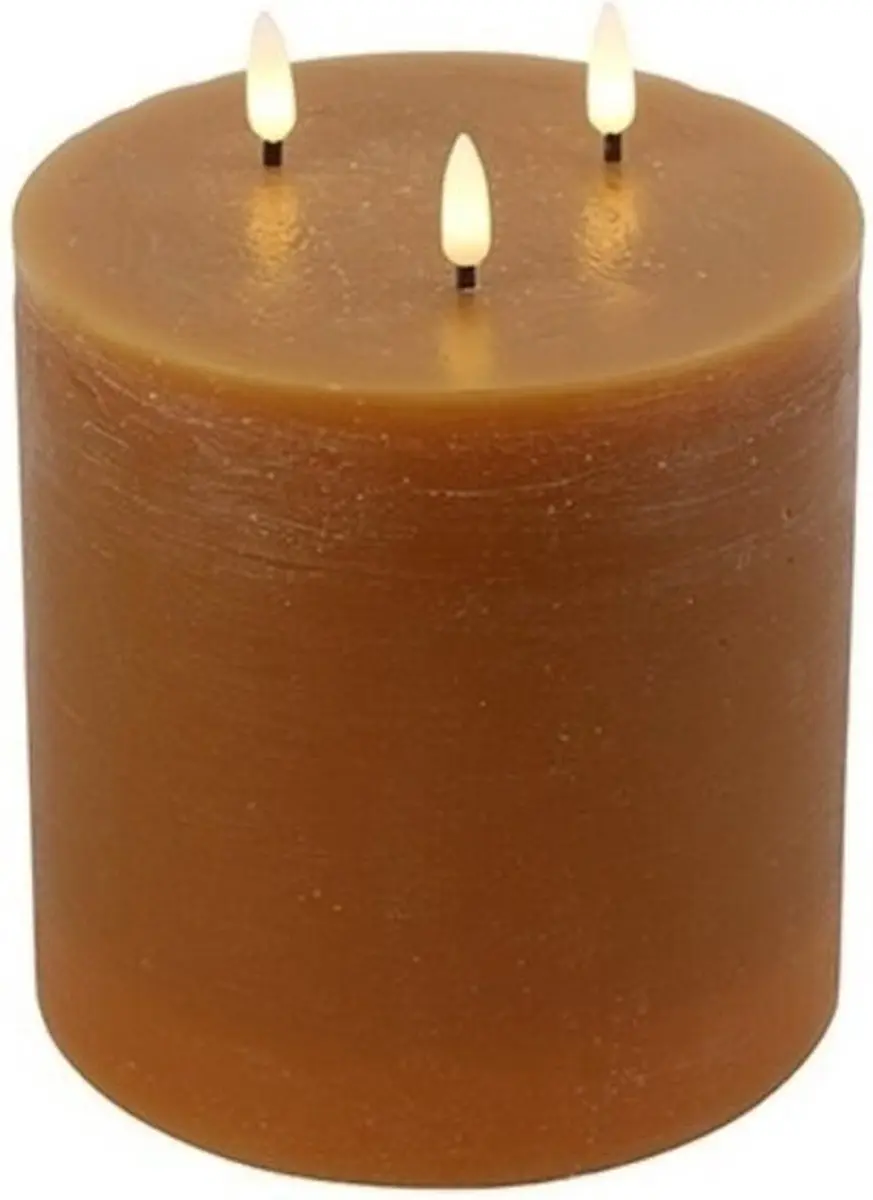 LED kaars amber