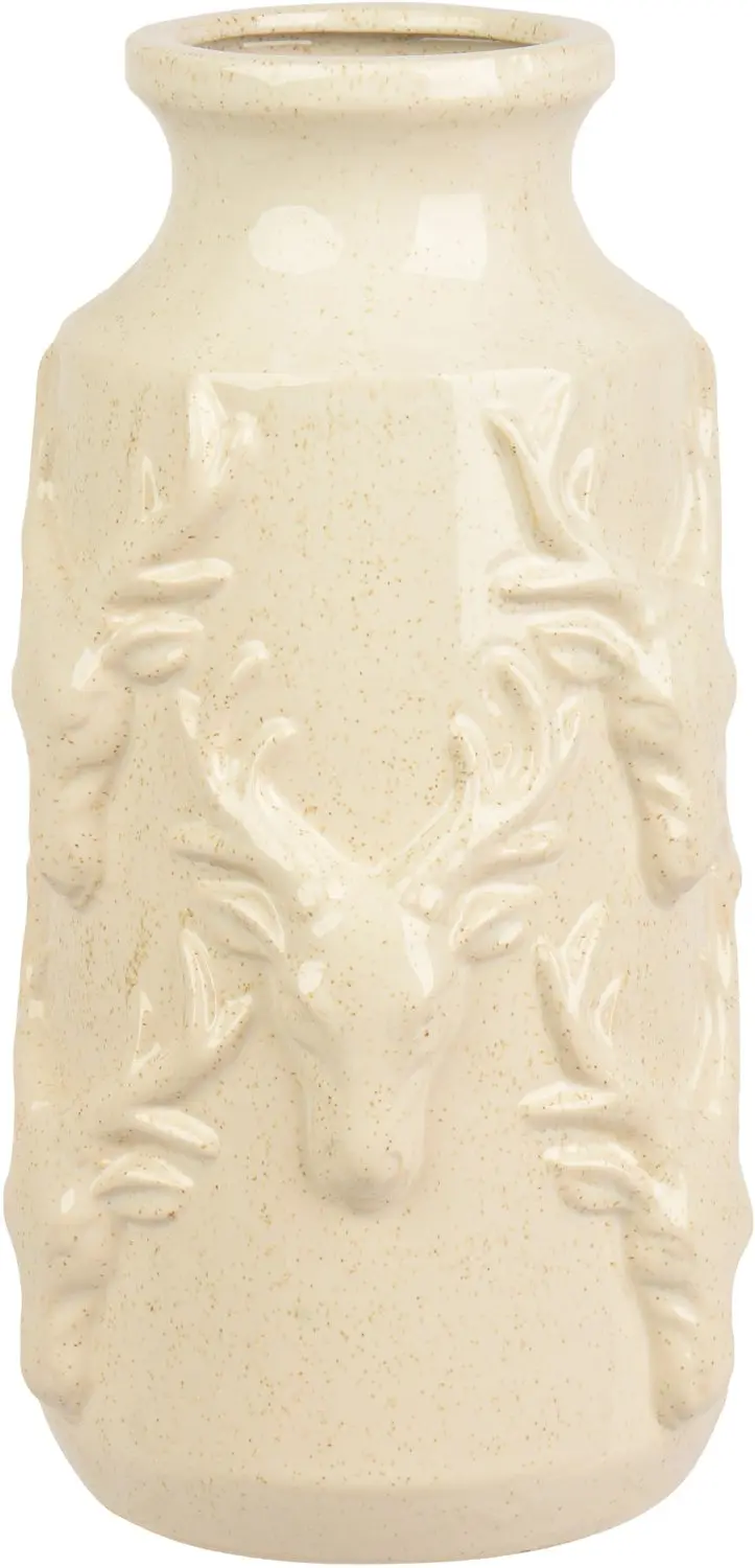 Decoris Porseleinen Vaas Hert 15x29.5cm