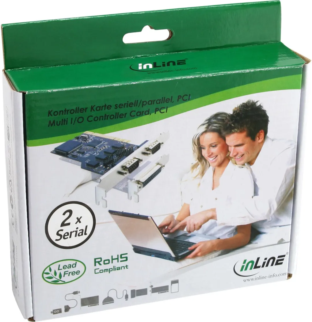 InLine 66636I Seriële PCI Kaart - 2x RS232 9-pins - afbeelding 2 van 3