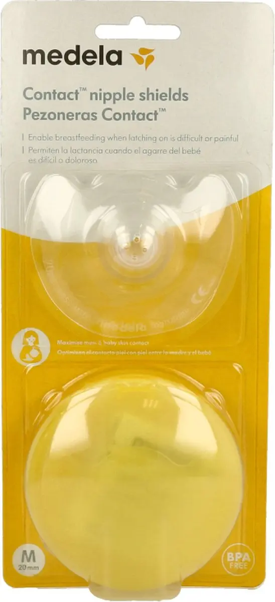 Medela Breast Shells For Sore Nipples 2 Pieces Size M