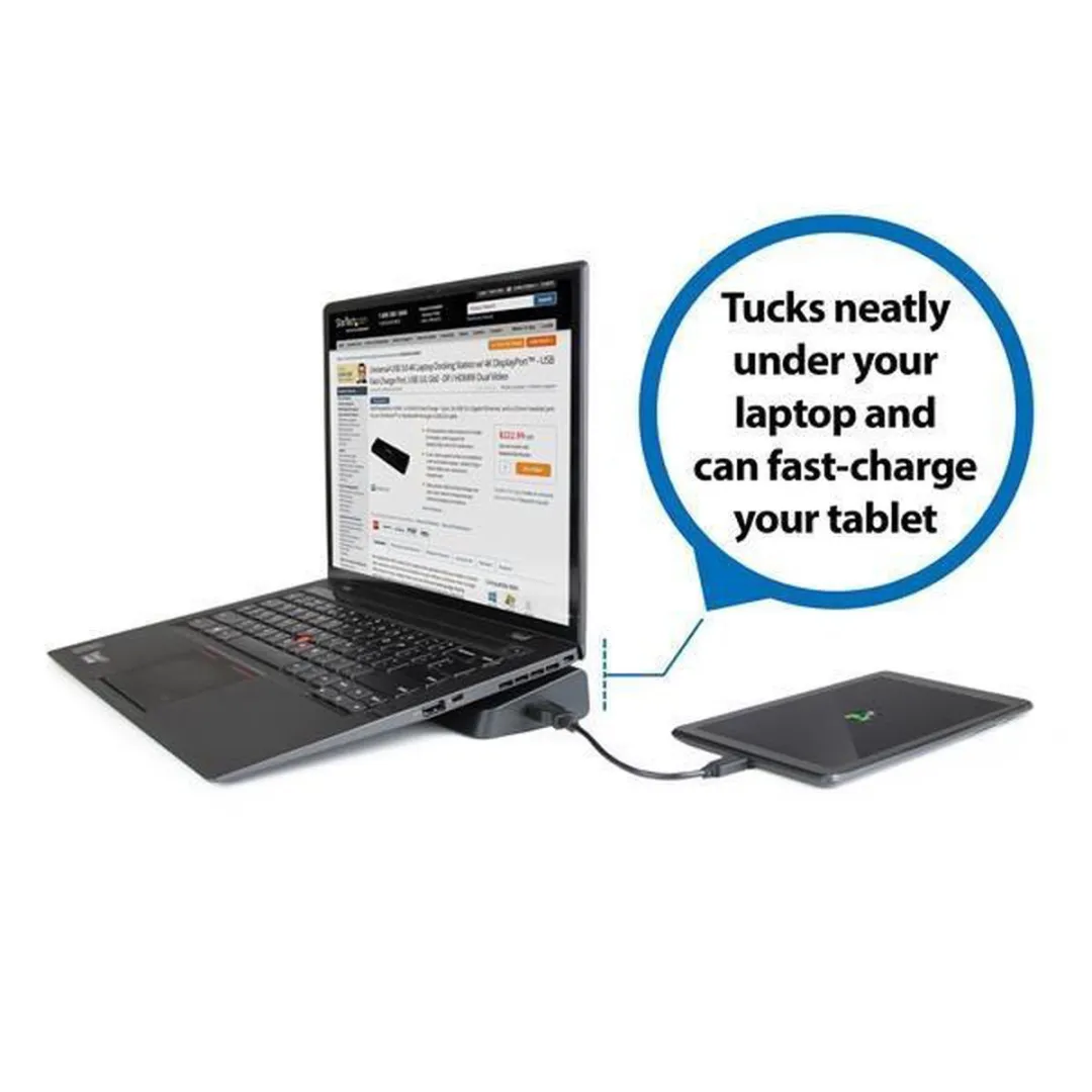Startech USB3DOCKHDPC USB 3.0 Docking Station - HDMI & 4K DisplayPort - Zwart - afbeelding 5 van 6