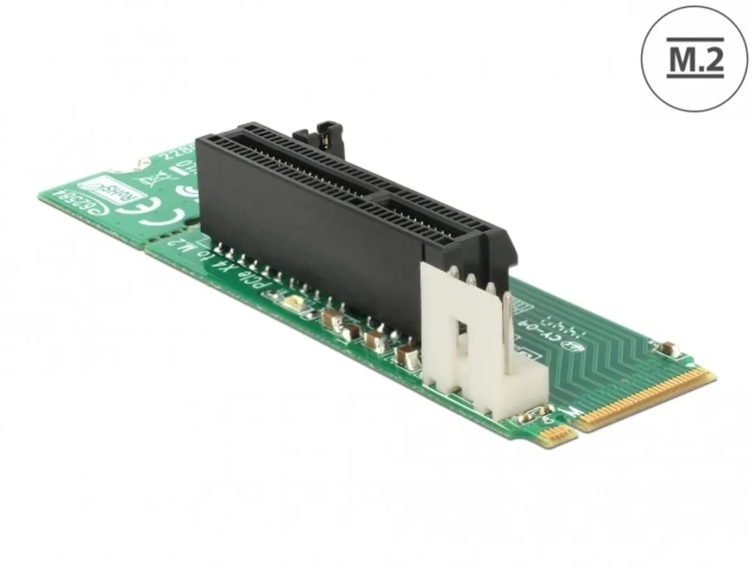 Delock M.2 Sleutel M naar PCI Express X4 Adapter