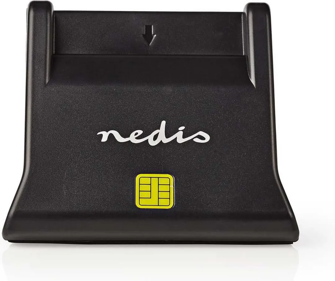 Nedis Smart Card Kaartlezer CRDRU2SM1BK - USB 2.0 - Zwart