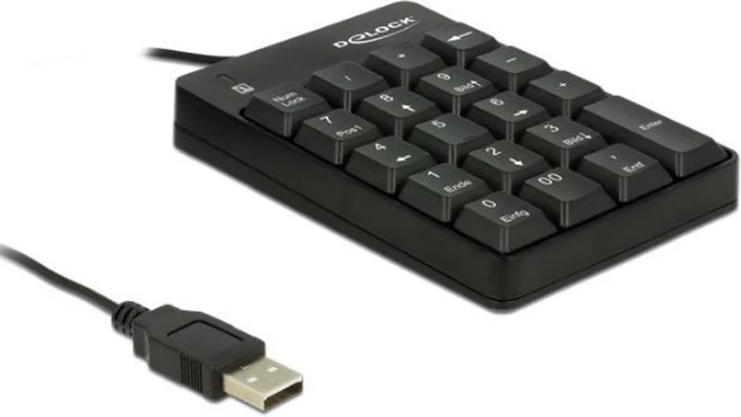 Delock 12481 Numeriek Toetsenbord - USB - Zwart