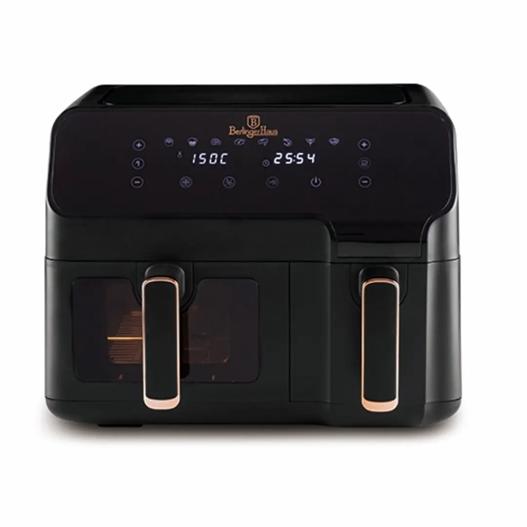 Dubbele heteluchtfriteuse 5,5 + 3,5 l uit de Black Rose-collectie