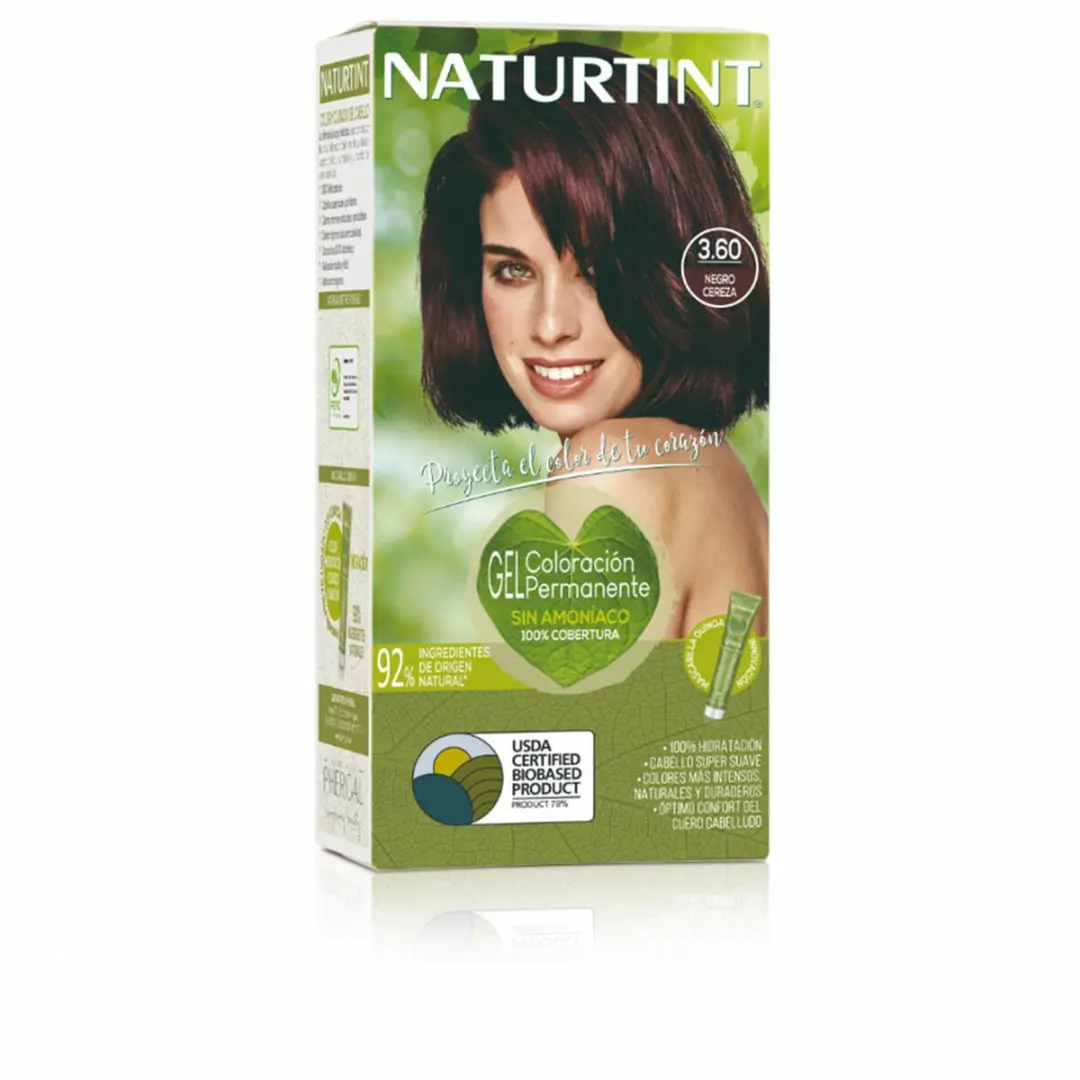 Permanente Kleur Naturtint NATURTINT COLORACIÓN 3.60-Black Cereza 170 ml