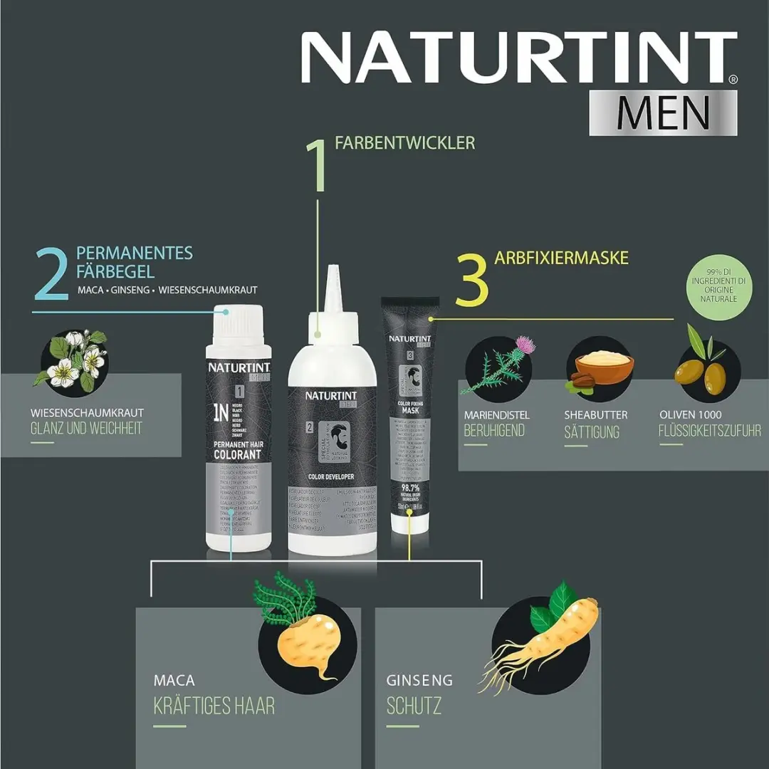 Permanente Kleur Naturtint NATURTINT MEN Nº 7n-Rubio Avellana
