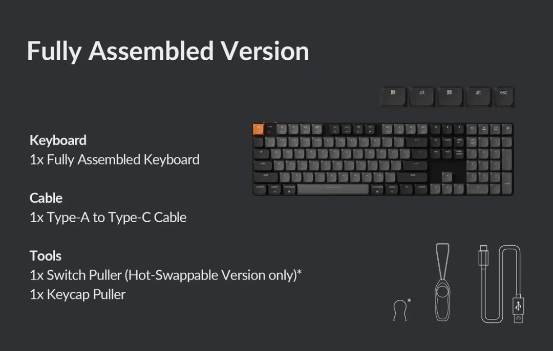 Keychron K5 V2 K5X-H4 Toetsenbord - Grijs