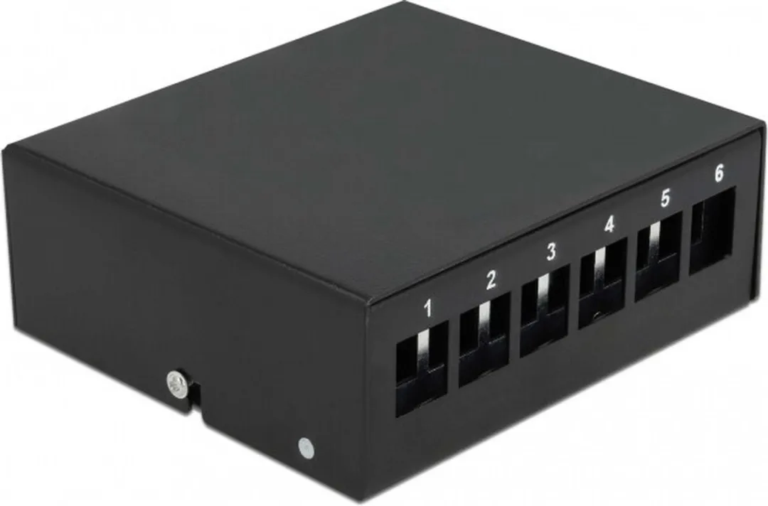 Delock Keystone Patch Panel 6 Poorten