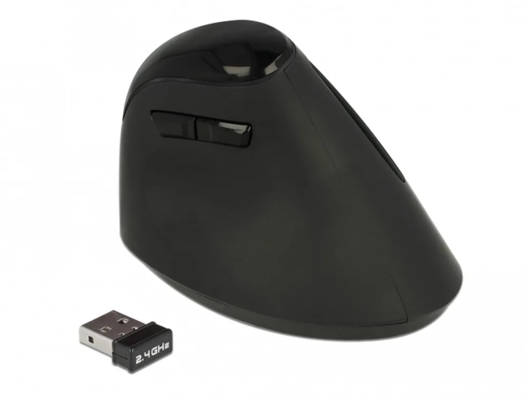 Delock 12599 Draadloze USB Muis - 800-1600 DPI - Zwart
