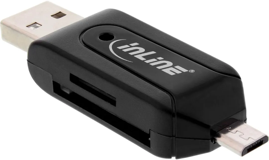 InLine 66779 Micro USB OTG USB Combi Kaartlezer