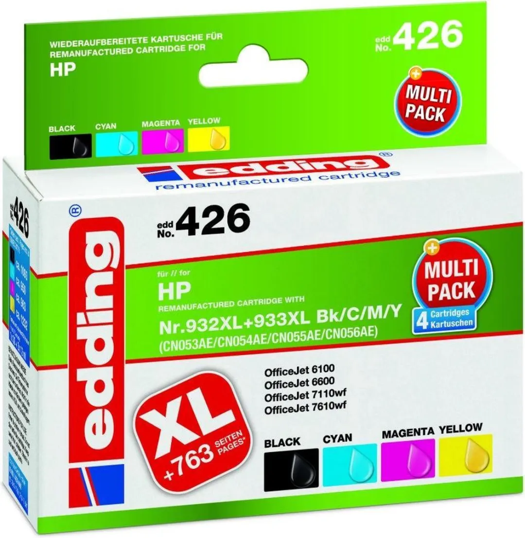 edding Inktcartridge 18-426 Compatibel HP 932XL/933XL