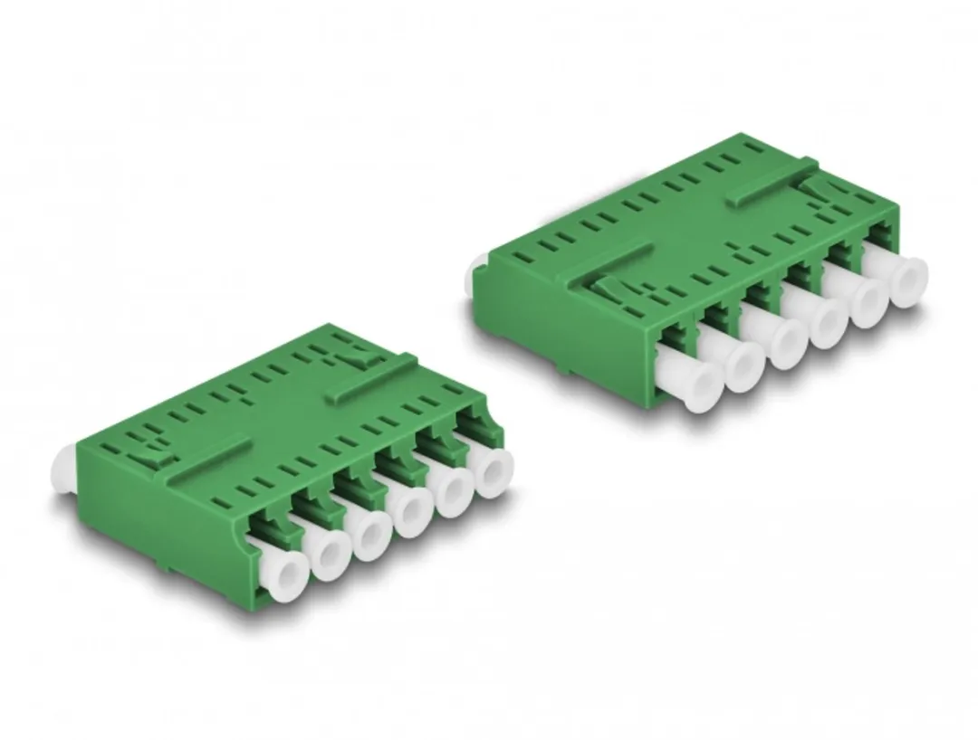 Delock Optical Fiber Coupler HD LC - Groen
