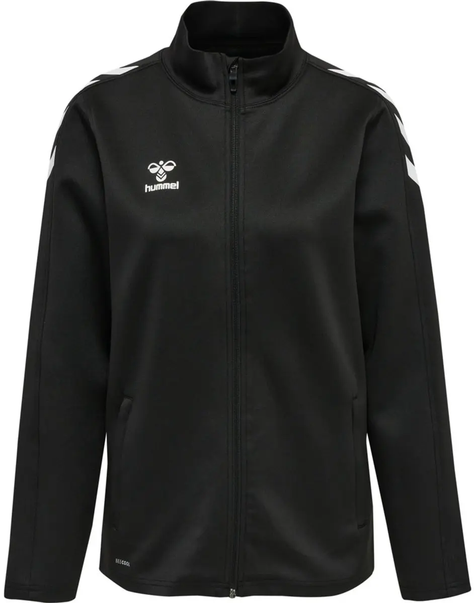 Hummel hmlCORE XK Poly Zip Sweat Dames Jas - Zwart XL - afbeelding 2 van 3