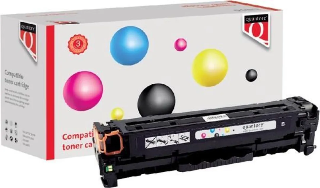 Quantore Toner Cartridge HP 304A CC530A - Zwart