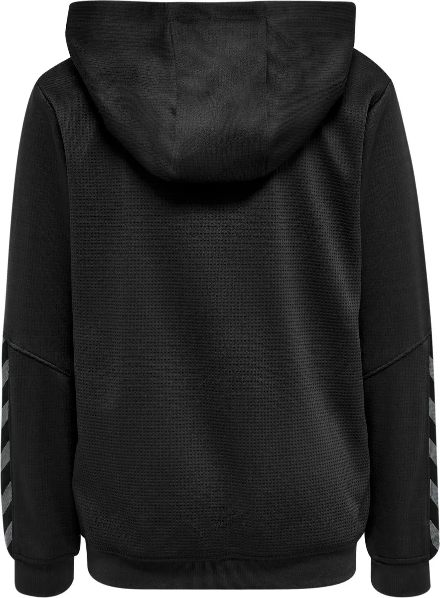Hummel hmlAUTHENTIC Kids Poly Hoodie - Zwart/Wit - 128 - afbeelding 3 van 6