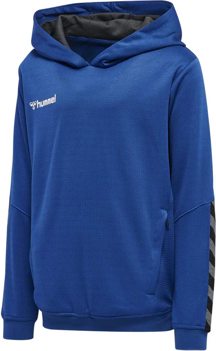 Hummel hmlAUTHENTIC Kids Poly Hoodie - Zwart/Wit - 128 - afbeelding 6 van 6