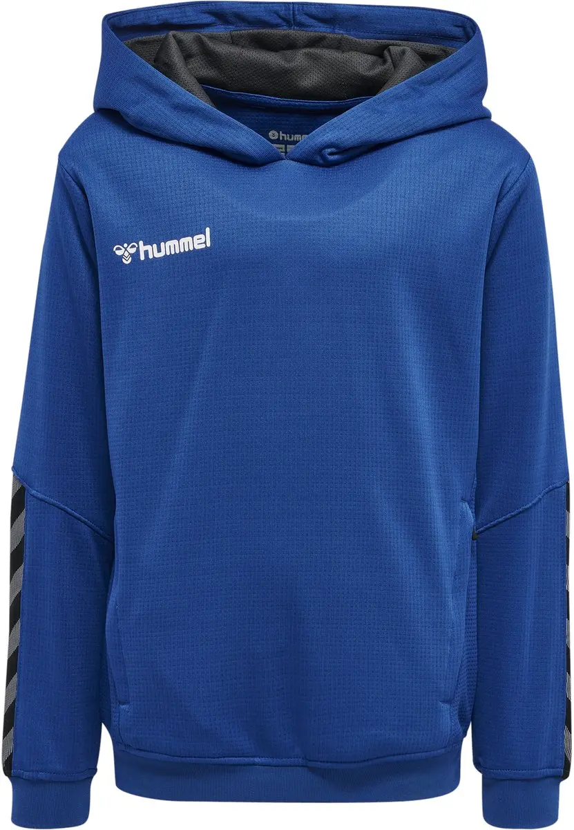 Hummel hmlAUTHENTIC Kids Poly Hoodie - Zwart/Wit - 128 - afbeelding 5 van 6