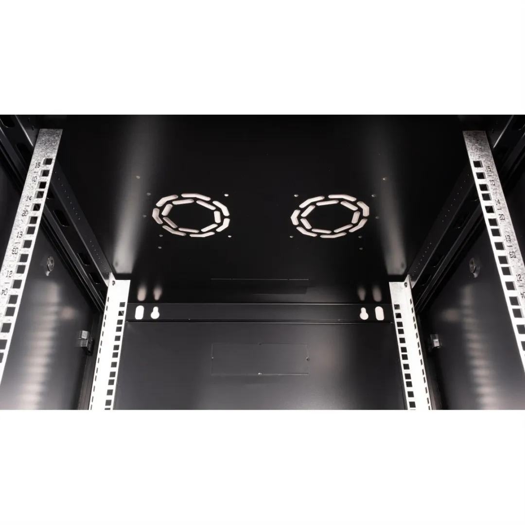 Value 19 inch Wandbehuizing 15HE Bouwpakket - 600x600mm Zwart