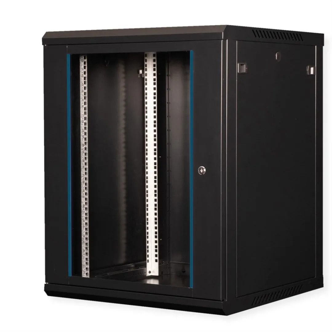 Value 19 inch Wandbehuizing 15HE Bouwpakket - 600x600mm Zwart