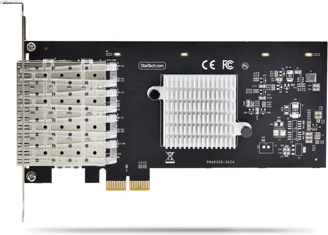 Startech P041GI Quad-Port Gigabit Ethernet Netwerkkaart - Zwart