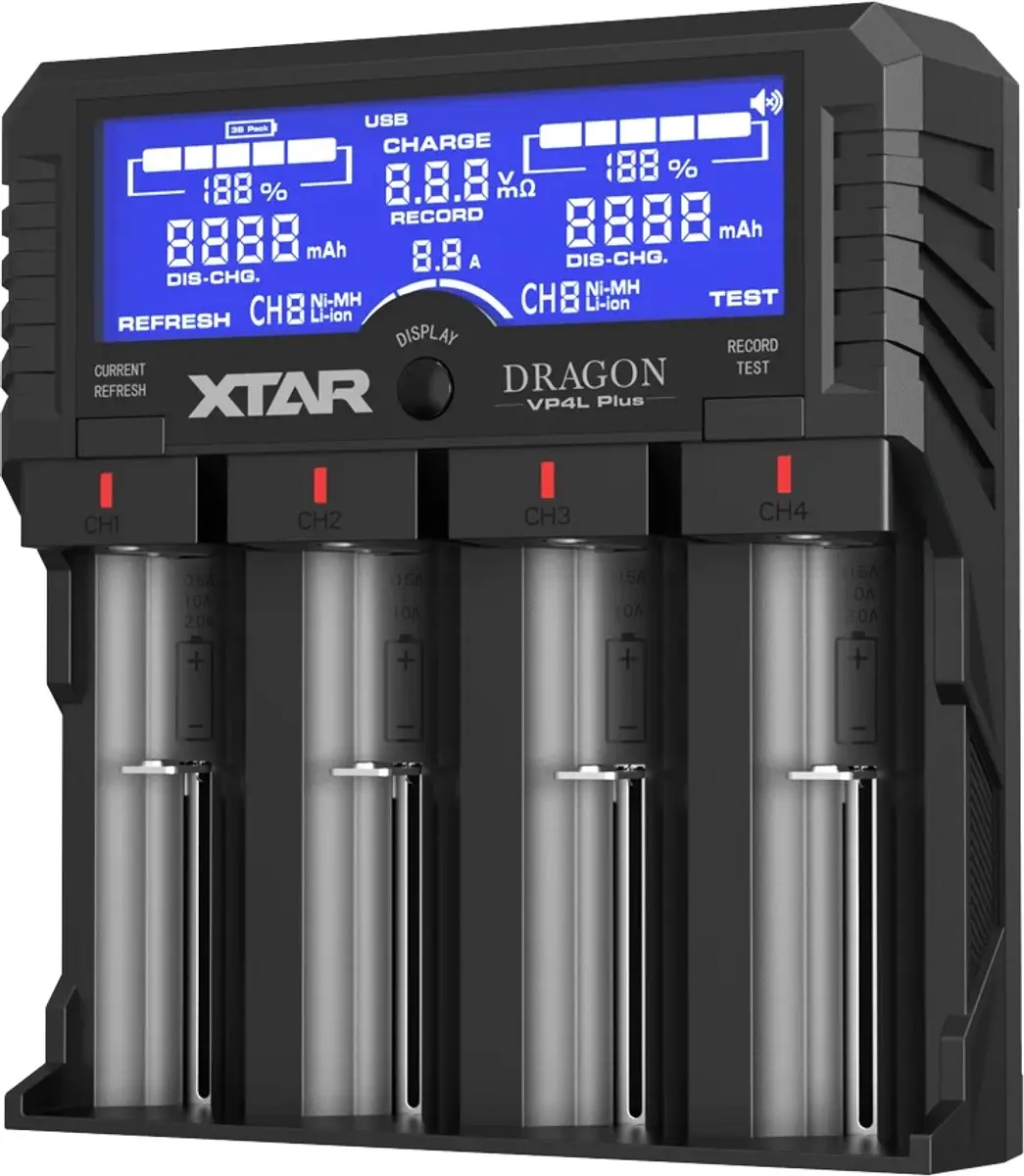 Xtar VP4L Plus Batterijlader AA/AAA