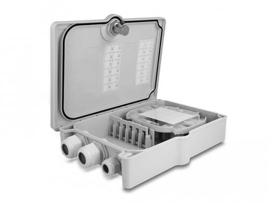 Delock Glasvezelverdelingskist 87900 - 6 Port IP55 - Wit
