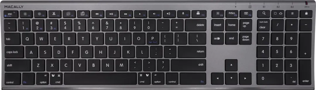 Macally ACEBTKEYSG Draadloos Bluetooth Toetsenbord
