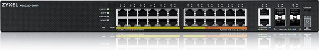 Zyxel XGS2220-30HP Managed Switch - 30 PoE-poorten - Zwart - afbeelding 6 van 6