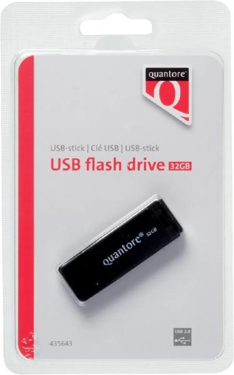 Quantore USB-stick 2.0 32GB - Metaal