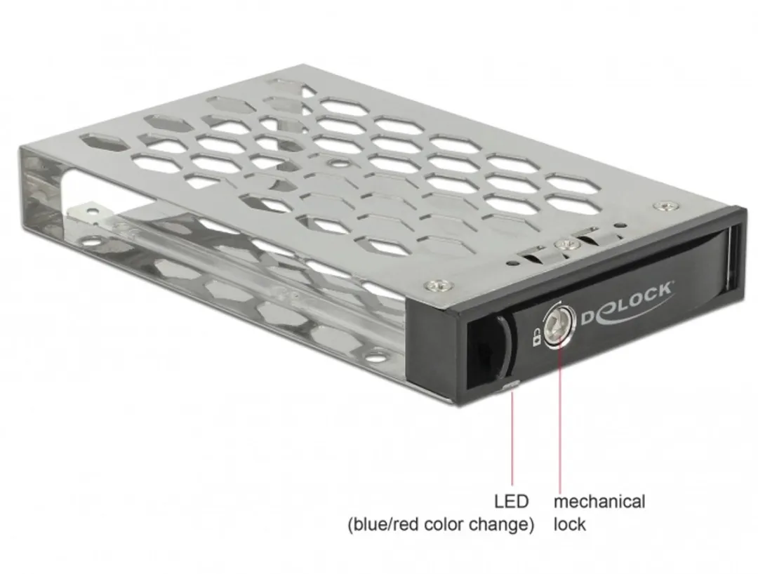 Delock Mobile Rack 47229 - 2.5" SATA/SAS HDD/SSD - Grijs