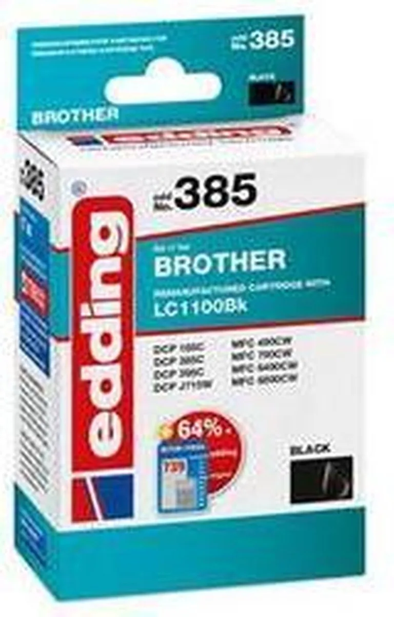 edding Inktcartridge 18-385 - Zwart - 17ml - afbeelding 4 van 5