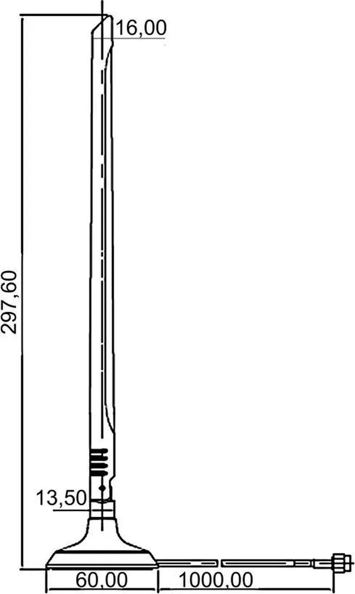 Delock 88410 WiFi Antenne 6.5 dBi - Zwart
