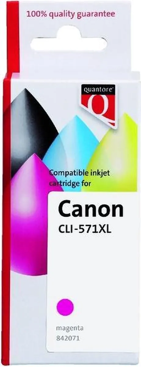 Quantore Canon CLI-571XL Inktcartridge - Rood