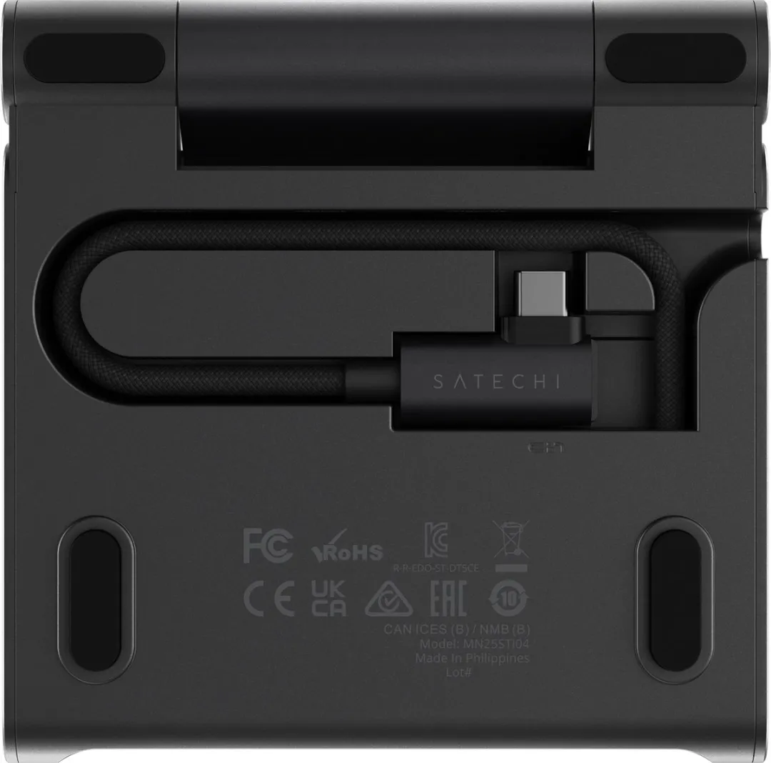 Satechi ST-GOTGFC OntheGo Inklapbare Stand Hub - 4K@60Hz HDMI 100W USB-C - Zwart