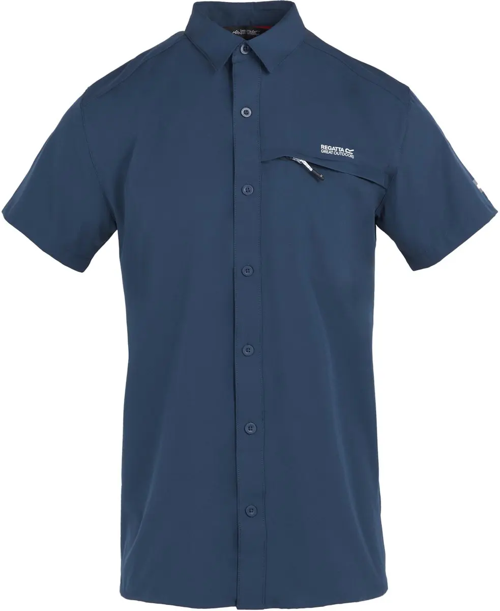 T-shirt Korte Mouwen Wandelen Heren Waterafstotend - afbeelding 2 van 6