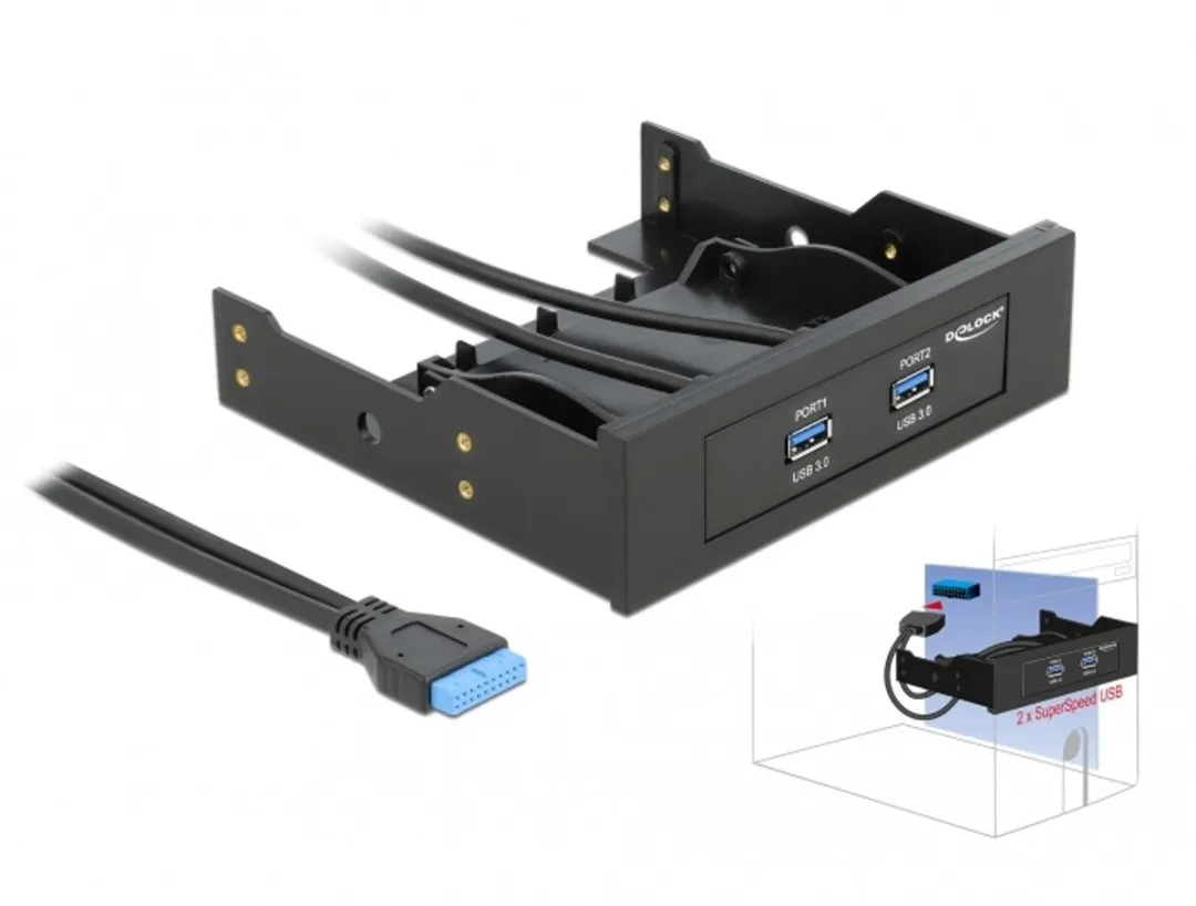Delock USB 3.0 Front Panel 2-Port 61896