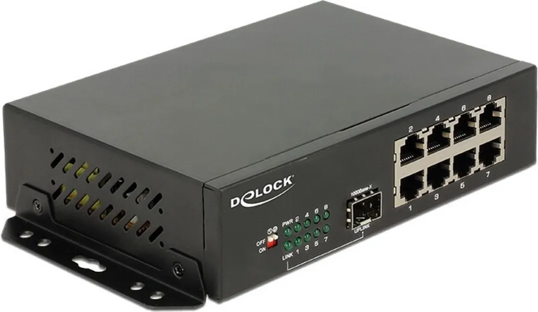 Delock 87708 Gigabit Ethernet Switch 8 Poorten + 1 SFP