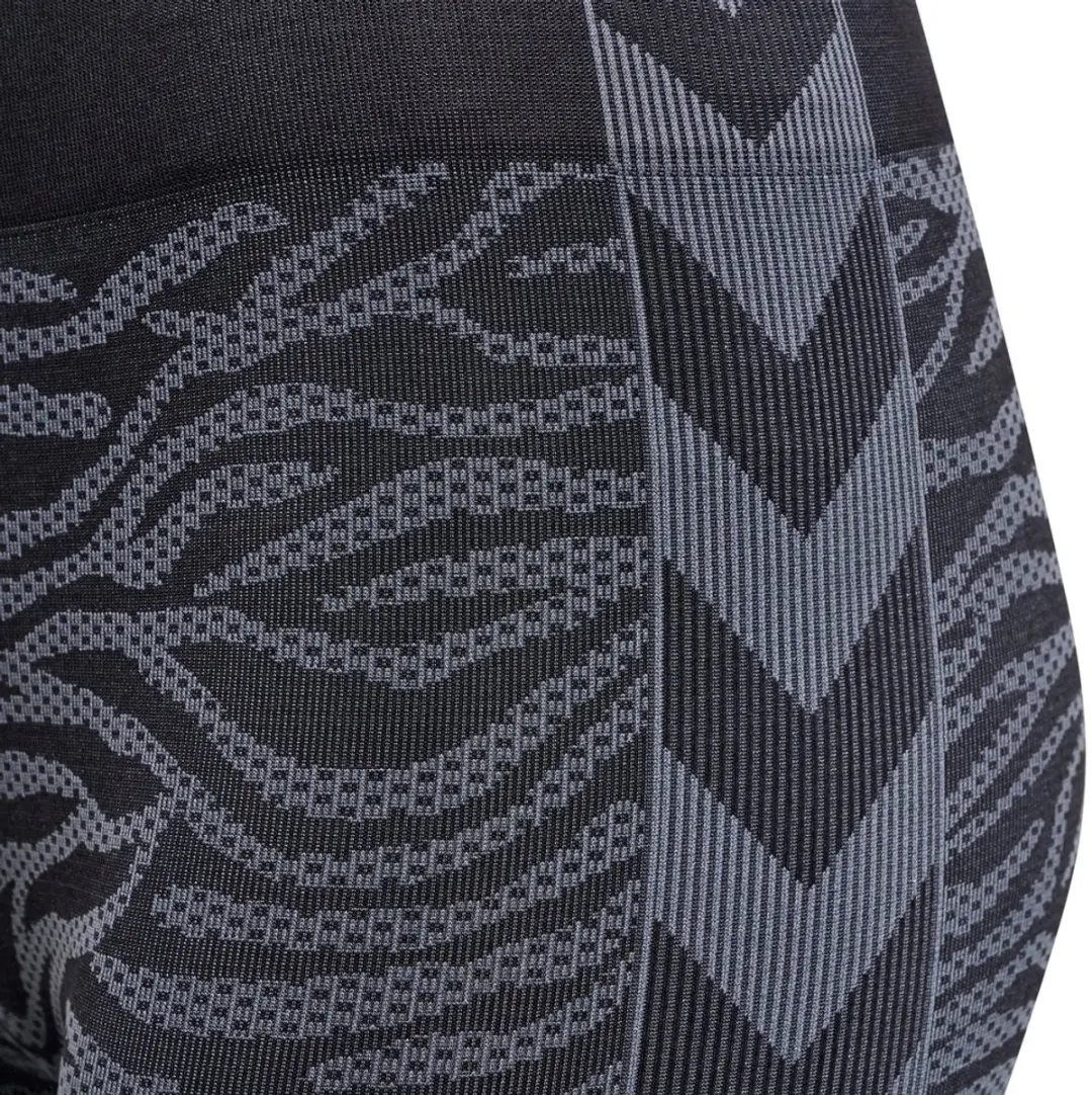 Hummel MT Saga Dames Legging - Black/Asphalt Melange - afbeelding 2 van 3