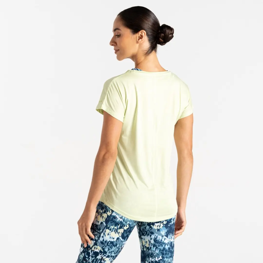 T-shirt Korte Mouwen Hiking Dames Ademend - afbeelding 3 van 6