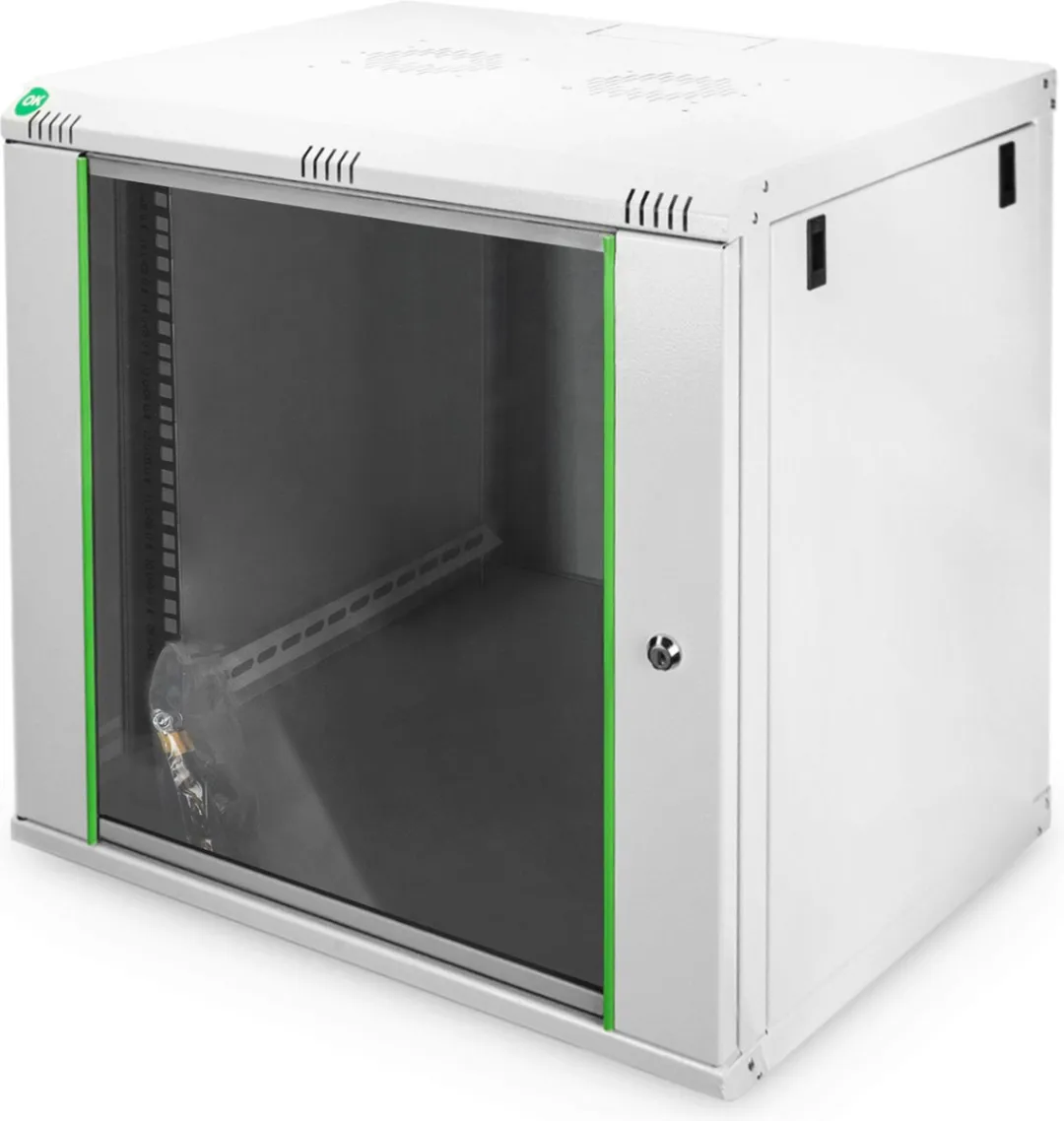 Digitus DN-19 12-U-EC Wandrek 19" - Grijs-wit