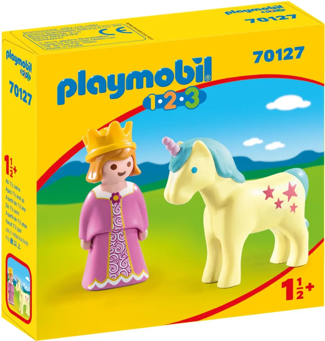 PLAYMOBIL 1.2.3 Prinses en eenhoorn