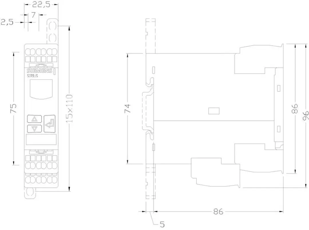 Siemens 3UG4621-2AW30 Stroombeveiligingsrelais - Kleurloos - afbeelding 3 van 3