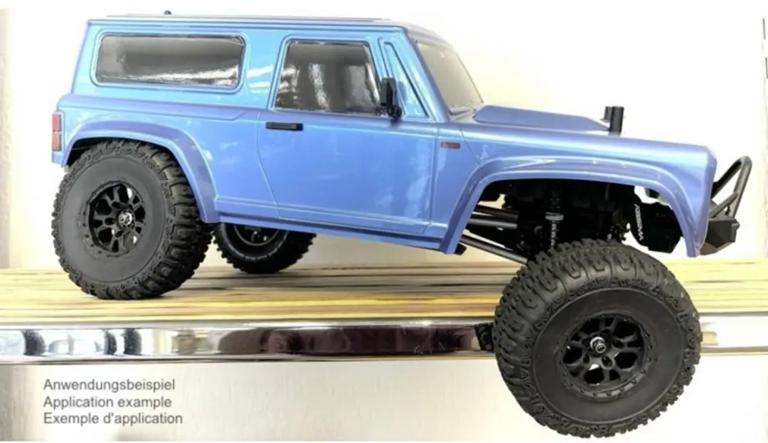 Absima 2500029 Complete Wielen 1:10 Offroad - Zwart - afbeelding 3 van 3