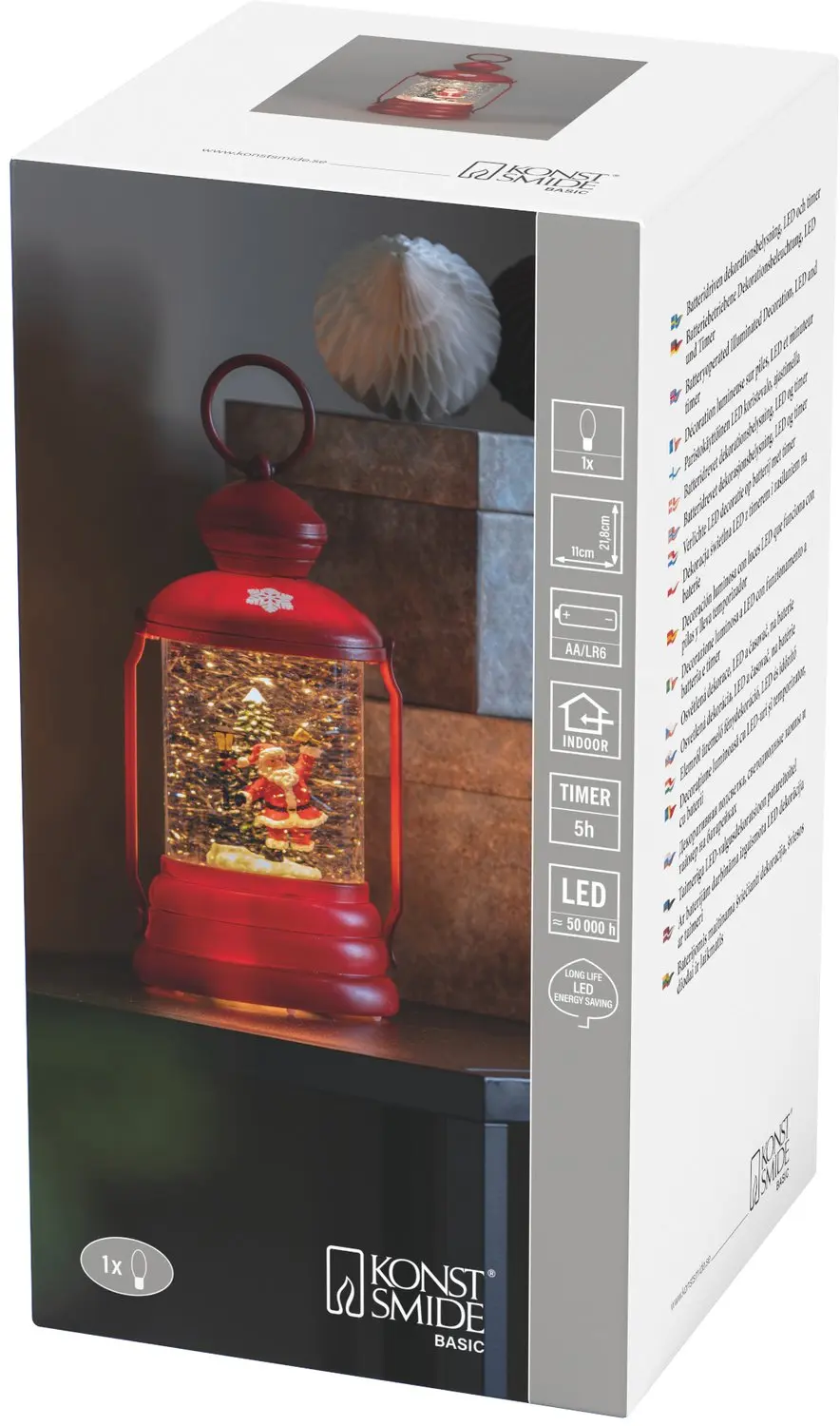 Konstsmide Waterspinner Kerstman Hond LED - afbeelding 3 van 5