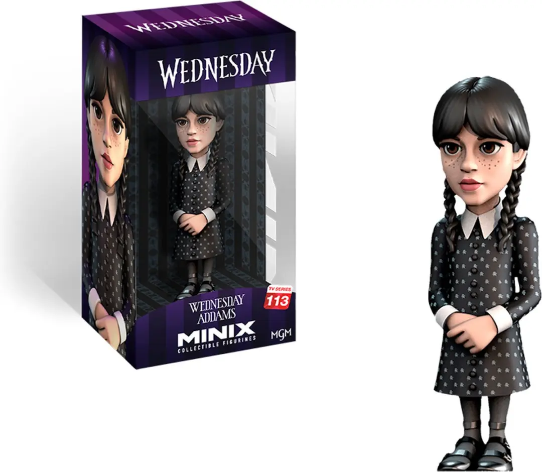 Minix TV Series #113 Wednesday Addams Figuur - 12cm - afbeelding 3 van 6