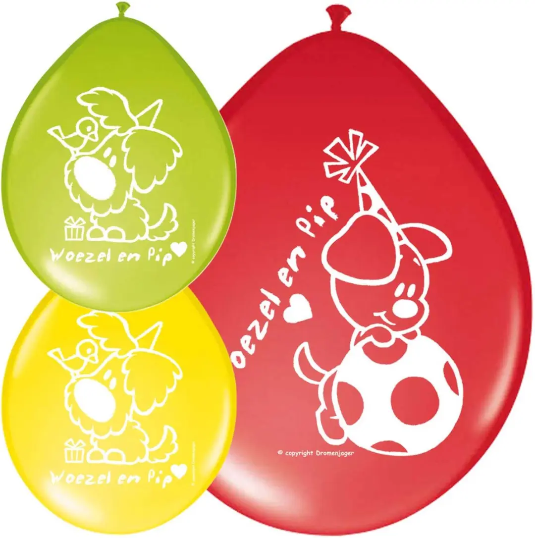 Woezel & Pip Ballonnen 8 Stuks