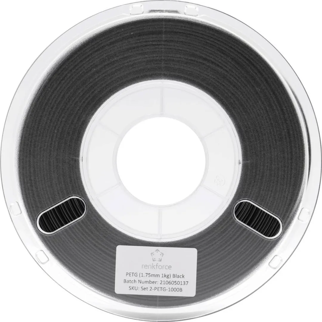 Renkforce RF-4738592 Filament PETG 1.75mm - 1000g - Zwart
